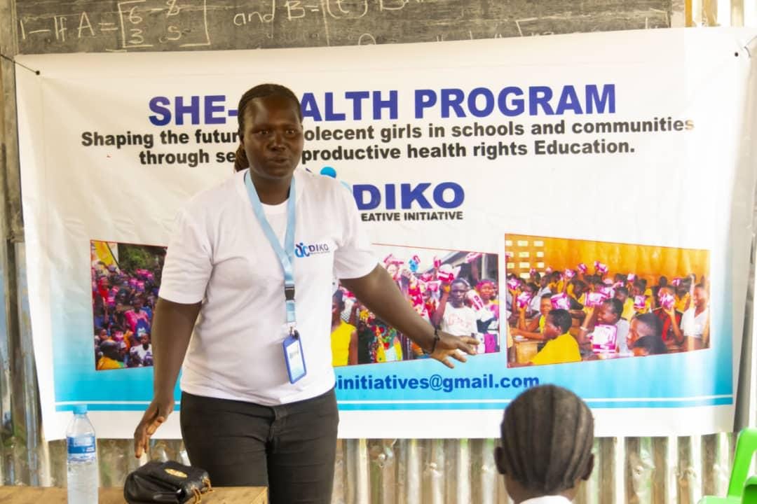 Woman speaking at DCI safe space